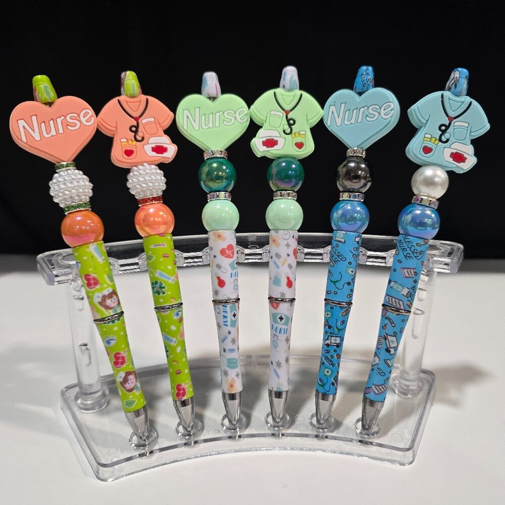 Pick-a Pretty Pen "Nurse" Themed Pens w/Black Ink by PenGwensPosh